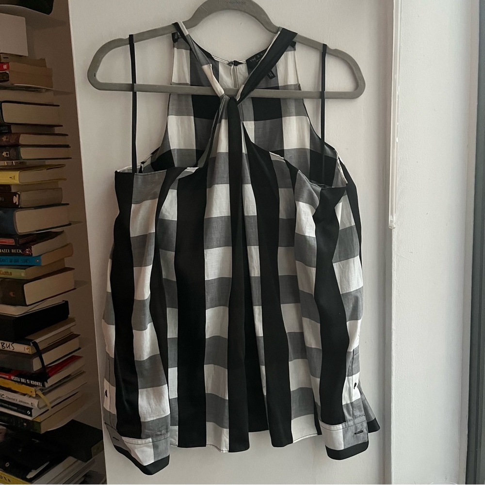 {Rag & Bone} 🔷 plaid cold shoulder top